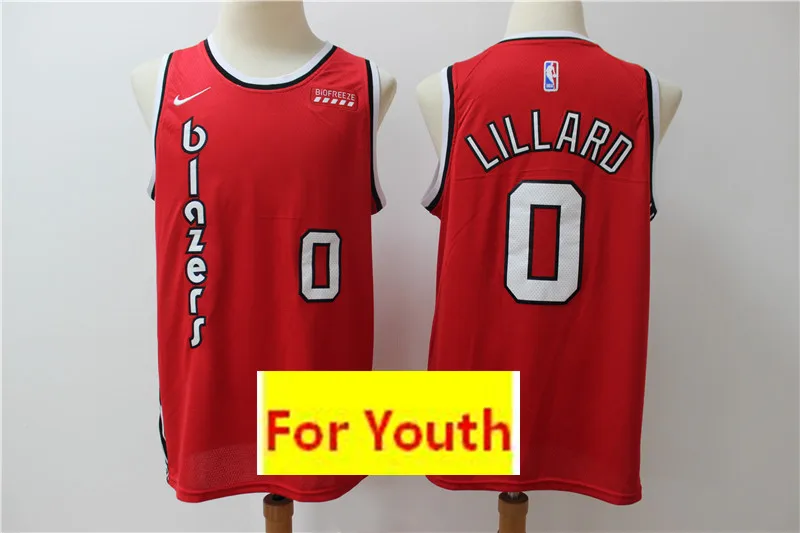 4 Сезон Молодежный baskeball Портленд#0 Damian Lillard#3 c. J. McCollum детская Майки - Цвет: 4