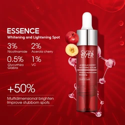 15ml Acerola Cherry Essence Niacinamide Double Brightening Face Anti-Aging Whitening Moisturizing Oil Control Skin Care
