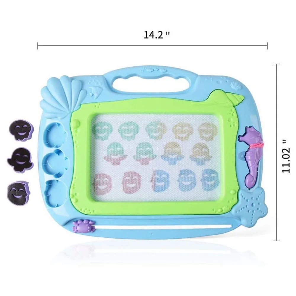 Магнитный рисунок граффити доска игрушки Дети эскиз pad каракули мультфильм живопись с ручкой игрушка многоразовая обучающая игрушка