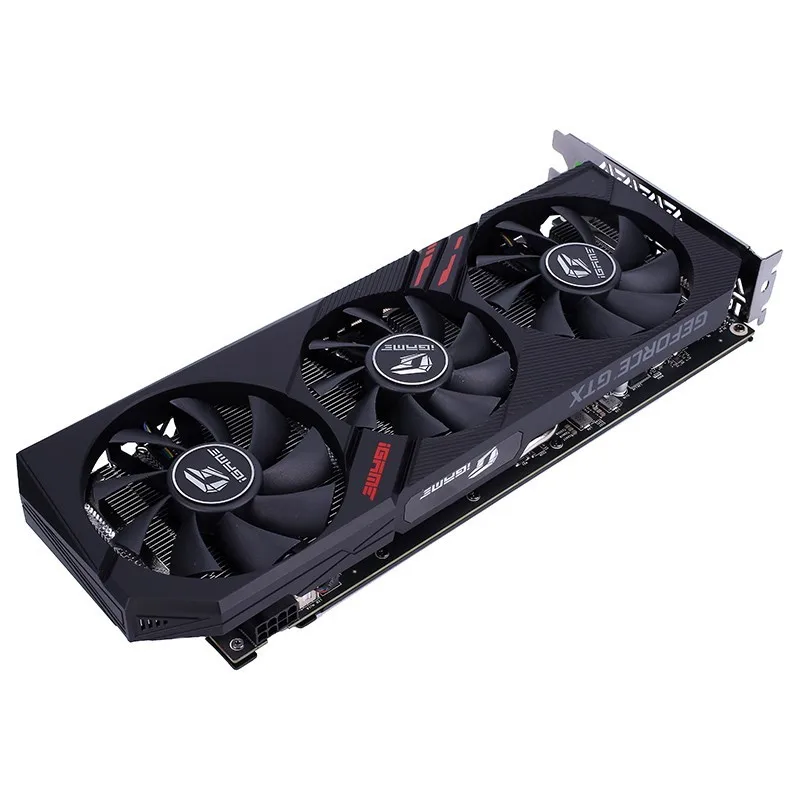 Красочные GeForce GTX 1660 Ultra 6G графическая карта iGame Nvidia GPU GDDR5 1785 МГц видеокарта 192 бит DP HDMI DVI для игр