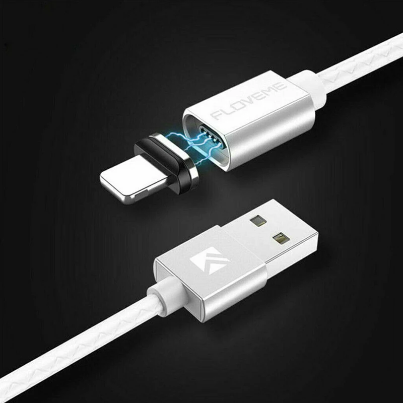 Белый Микро-Тип usb C быстрая Зарядное устройство магнитный кабель Ведущий переходник для зарядки мобильного телефона, кабели для Samsung Android - Цвет: Белый