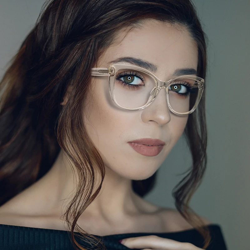 

CICCOLINI Fashion Women Cat Eye Glasses Frame Transparent Clear Female Myopia Prescription Spectacles Frames 2005