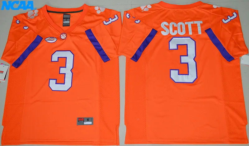 Новое поступление высокое качество NCAA Artavis Scott#3 футболка колледжа Спорт Джерси S-XXXL