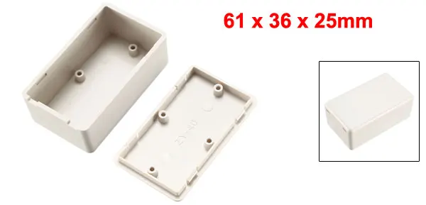 61x36x25mm Uxcell 158x92x67 мм электронный ABS пластик DIY Распределительная коробка проект чехол серый 61x36x25 мм - Цвет: 61x36x25mm