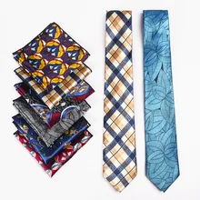Мужской галстук из искусственного шелка с цветочным принтом, Женский Галстук в винтажном стиле