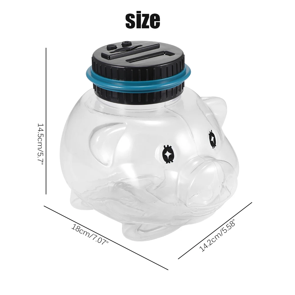 Piggy Bank Counter Coin Electronic Digital LCD Counting Coin Money Saving Box Jar Coins Storage Box For USD EURO GBP Money