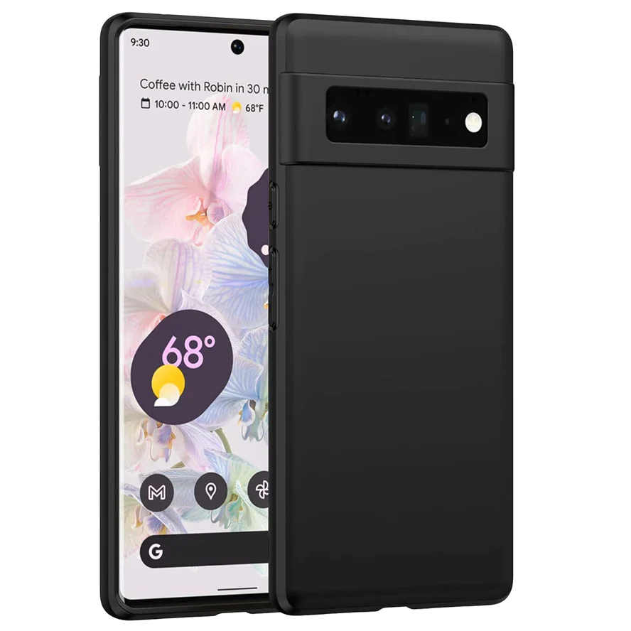 Case For Google Pixel 6 Pro Simple Matte Soft Silicone Back Cover On