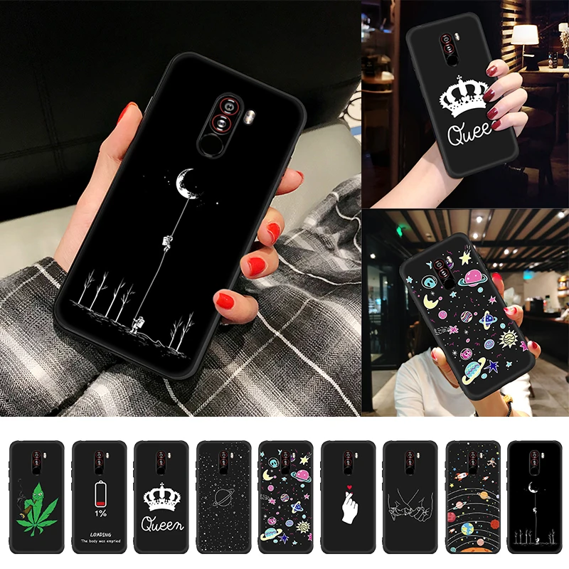 Матовый мягкий чехол из ТПУ для телефона Xiaomi Pocophone F1 Mi 9 SE 8 Lite 6X 5X A1 A2 Max 3 2 Mix 2S с