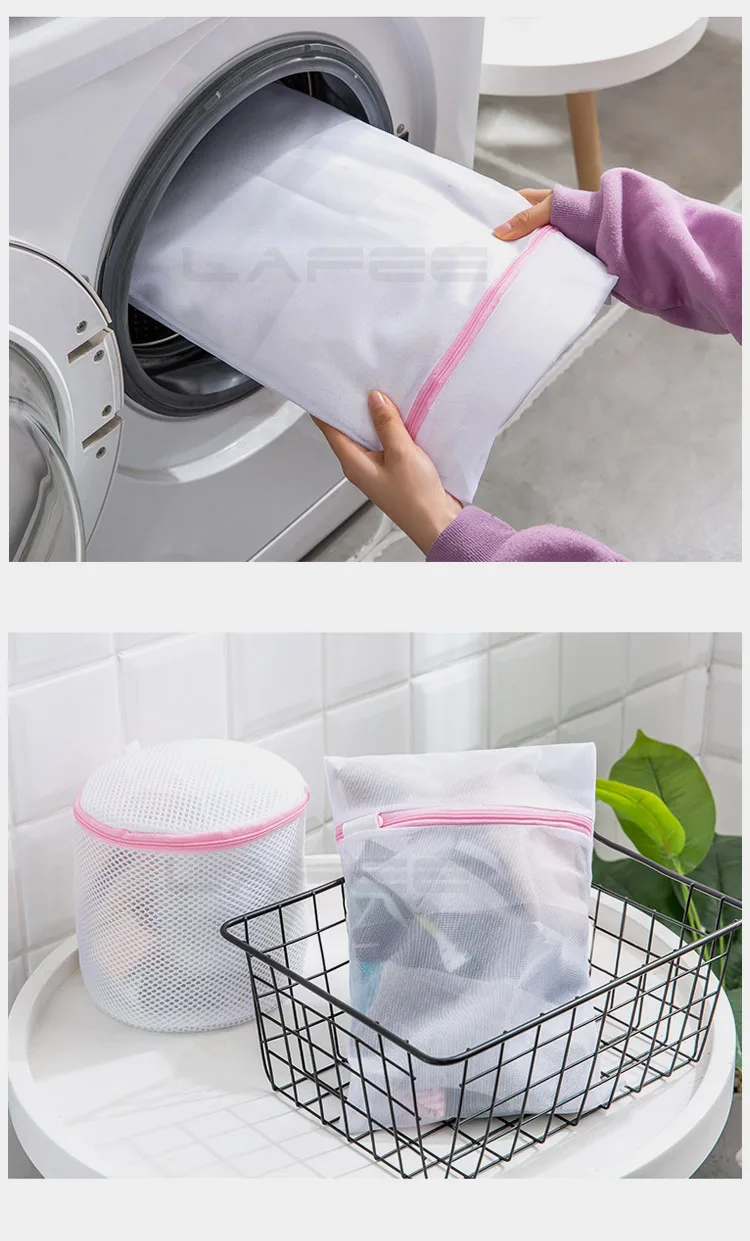 5Packs Thickened set Laundry Bag For Washing Machine Clothing Care Bag Laundry Net Bag Underwear Care Bag round laundry basket