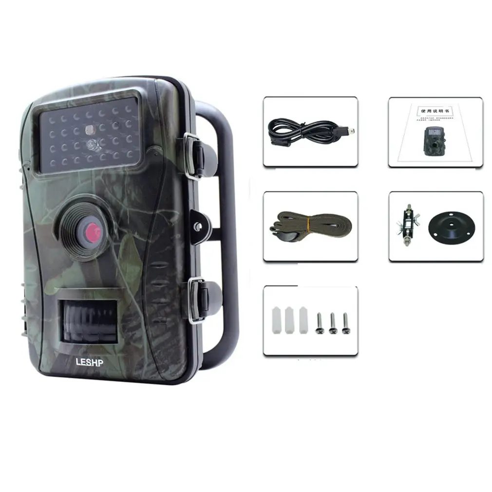

LESHP RD1003 Professional 2.4 Inch TFT 70 Degree Wide Viewing Hunting Camera 720P 940nM Digital Infrared Trail Camera