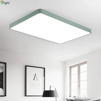 

Nordic Multicolor Square Alloy Led Ceiling Lights Living Room APP Dimmable Led Ceiling Lamp Bedroom Led Ceiling Light Fixtures