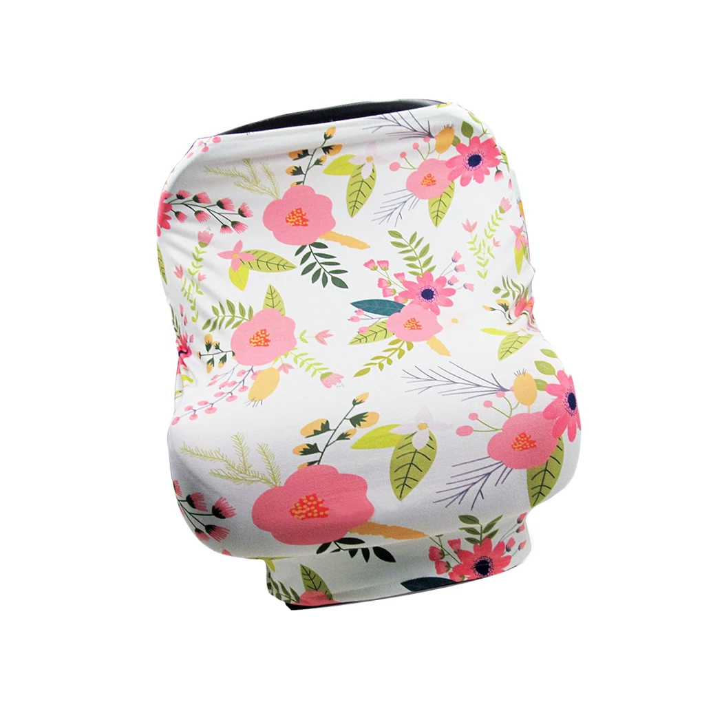 Шарф для кормления грудью эластичный Carseat Canopy детская коляска дышащий конфиденциальности Уход - Цвет: NO.4
