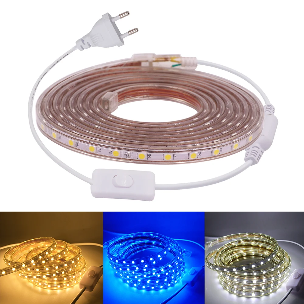 Светодиодная лента SMD5050 220 В 60 светодиодов/м|Светодиодные ленты| |