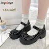 Zapatos de estilo japonés Lolita para mujer, zapatillas Vintage de tacón alto con plataforma, zapatos Mary Jane para estudiantes universitarios ► Foto 2/6