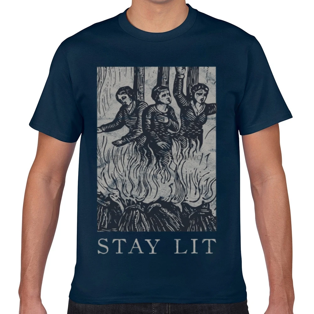 Tops T Shirt Men occult stay lit satan devil hell unholy Design Black Geek  Print Male Tshirt XXX| | - AliExpress