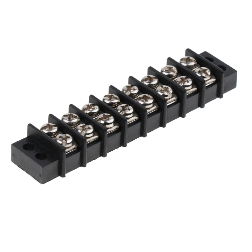 Marine Boat 8Position 450V 30A Double Row Terminal Block Screw Bus Bar