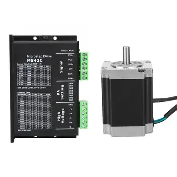 

Driver Brushless Driver M542C Stepper Driver 57CM23 Motor Kit for 2-Phase/4-Phase Hybrid Stepping Motor 2.1N.m(NEMA23) digital