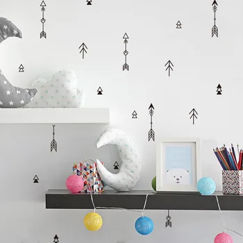 

42pcs Cartoon Arrow Wall Stickers for Baby Boys Room Decoration Stickers Nursery Wall Decals Adhesive Removable Murals Poster