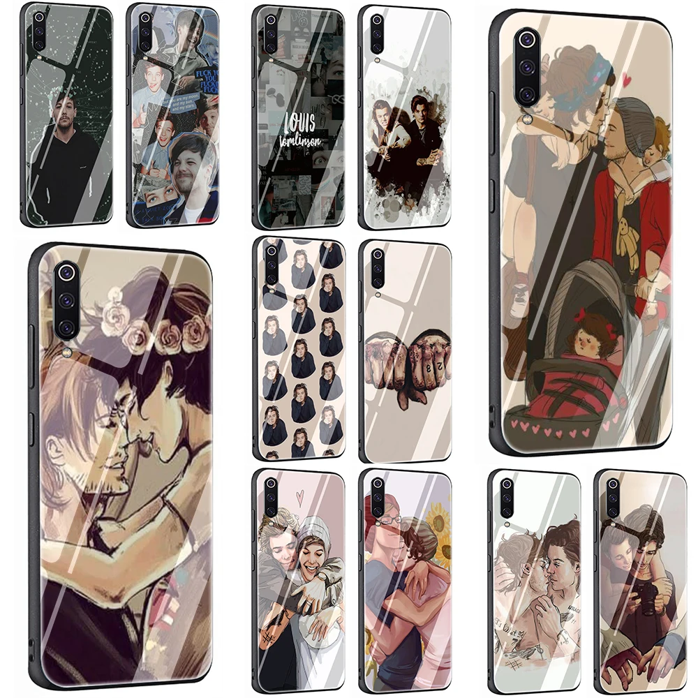 EWAU one direction harry styles» и Louis tomlins Стекло чехол для телефона для Xiao mi 4X 6A Note5 6 7 pro mi 5X6X8 9 A1 A2