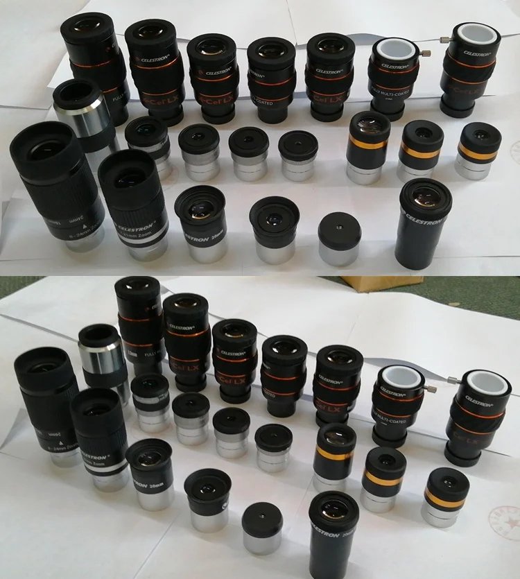 Celestron omni série 4mm 6mm 9mm 15mm 32mm 40mm 2X 6
