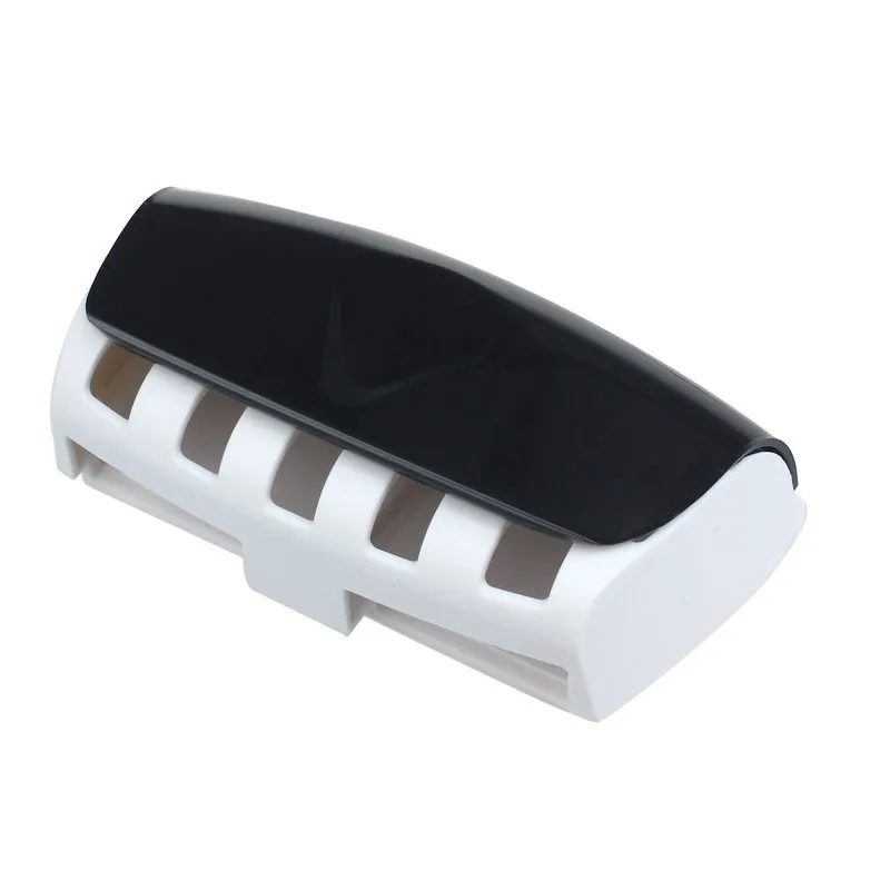 1set Toothpaste Dispenser Dust-proof 5 Toothbrush Holder Wall Mount Stand Bathroom Accessories Set Toothpaste Squeezers Tooth 28