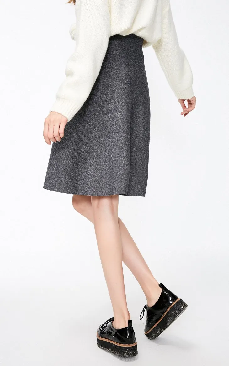 Vero Moda женская OL Стиль Молния Летающая Сплит А-юбка с подкладом | 31831J505
