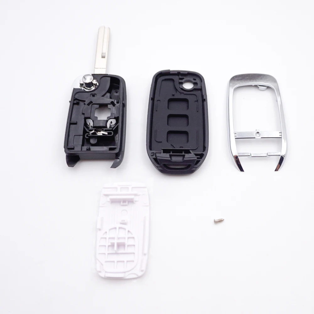 Cocolockey Автомобильный ключ флип-брелок подходит для Renault Captur Megane 3 Koleos Kadjar 3 кнопки дистанционного управления складной без логотипа