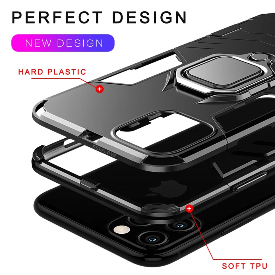 360 чехол для телефона iPhone 11 Pro XS Max силиконовый магнитный автомобильный держатель