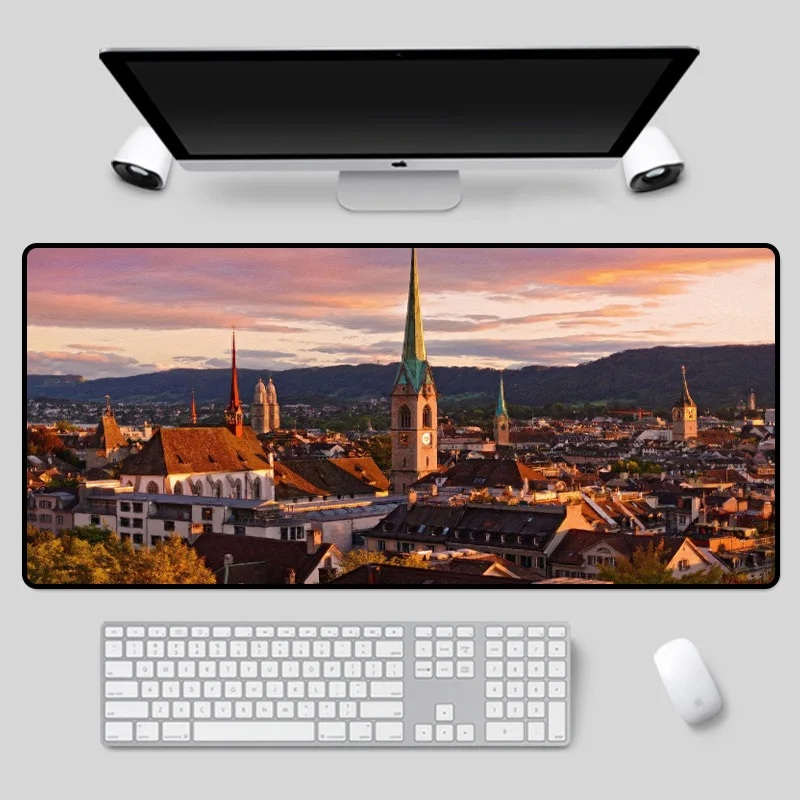 

XGZ Exquisite large-size landscape pattern mouse pad, multi-size selection, high-quality table pad, gaming keyboard pad