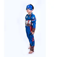 Детский костюм супергероя «мускул», «Капитан Америка», «мстители», детский маскарадный костюм супергероя на Хэллоуин, детские костюмы для мальчиков и девочек, S-XL