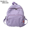 Mara Dream Canvas Women Backpack Vintage Small School Backpacks Women Zipper Travel Bagpack Female Solid Casual Schoolbag Travel 6