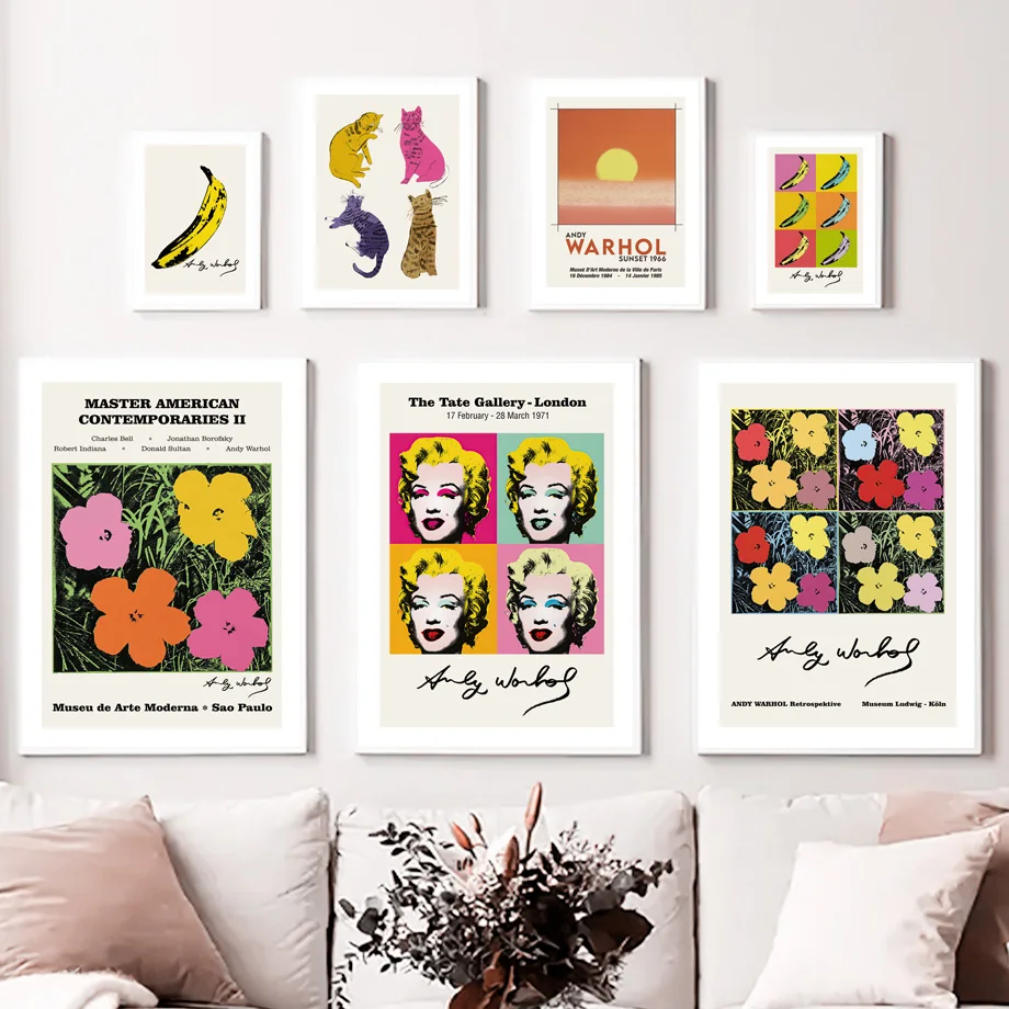 Картина на холсте с изображением Энди Warhol закат кошки крупного рогатого скота