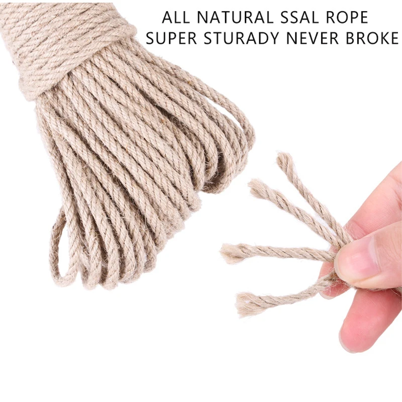 Corde Arbre à Chat - Naturel - 6 Mm X 50 M - Corde Chanvre - Corde