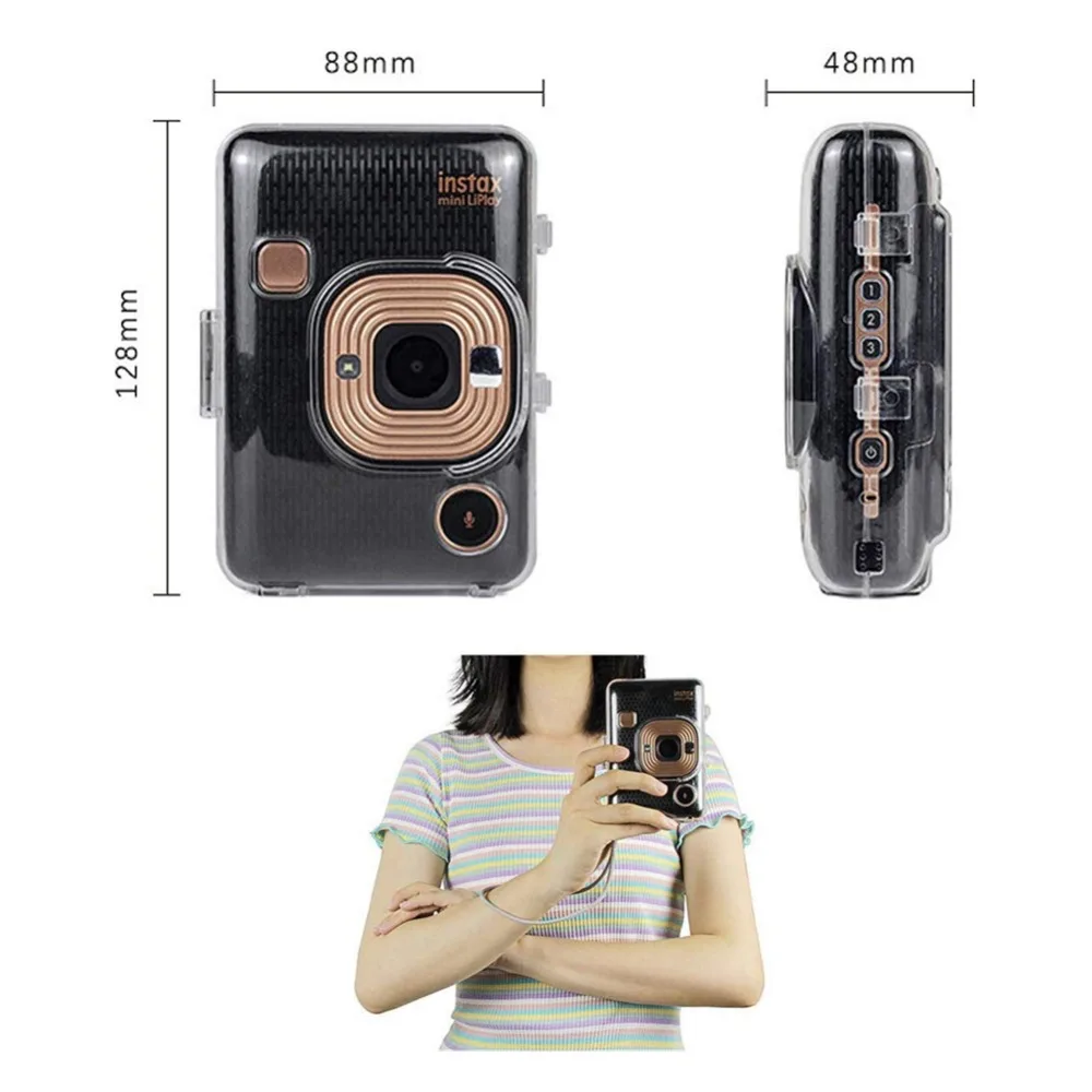 Набор аксессуаров для камеры Fuji Instax Mini Liplay Crystal Case пленка наклейка-бордюр настенная подвесная декоративная рамка