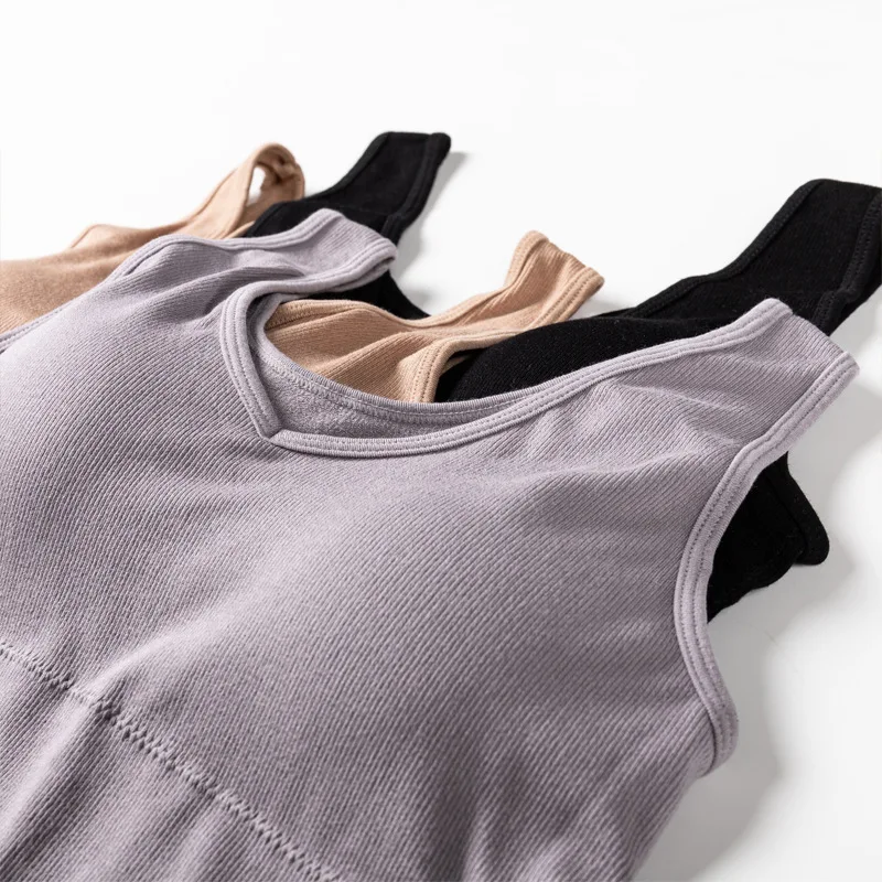 

Seamless Cotton Tops Women Band Lingerie Pad Vest Tube Top Summer Tank Top Broadband One-piece Underwear Camisoles Large Size