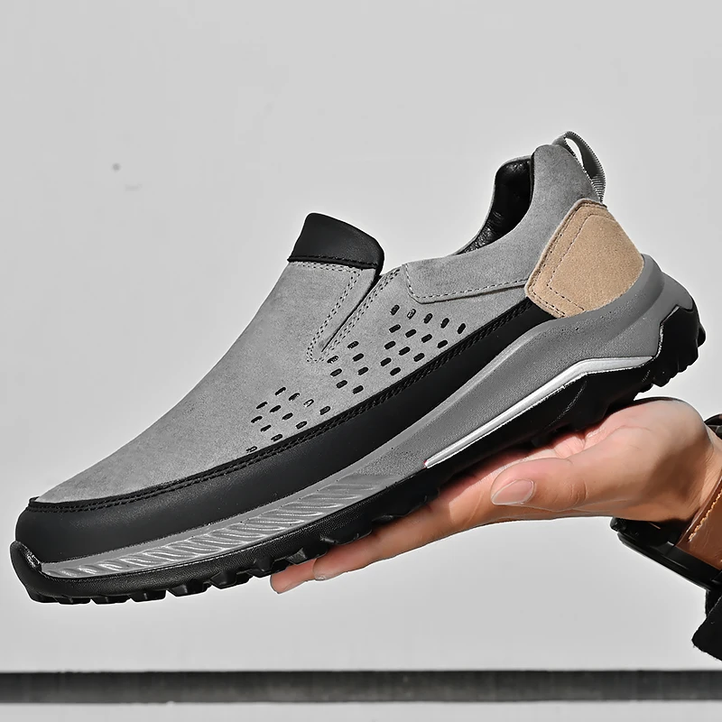

New Arrivals Casual Shoes High Quality Pigskin Handmade Men Shoes Fashion Slip-On Man Driving Flats Breathable Zapatos De Hombre