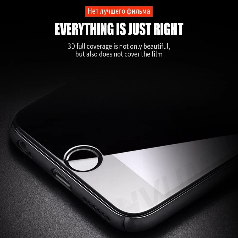 15D Full Cover Tempered Glass For Apple iPhone 7 8 6 6S Plus Screen Protector Glass iPhone 5 5S 5C SE 2020 Phone Protective Film
