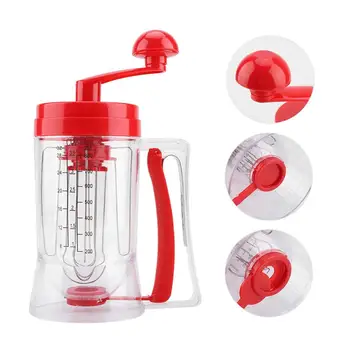 

800ml Manual Pancake Machine Cupcake Batter Funnel Cream Cake Dough Dispenser Separator Baking Pastry Tools