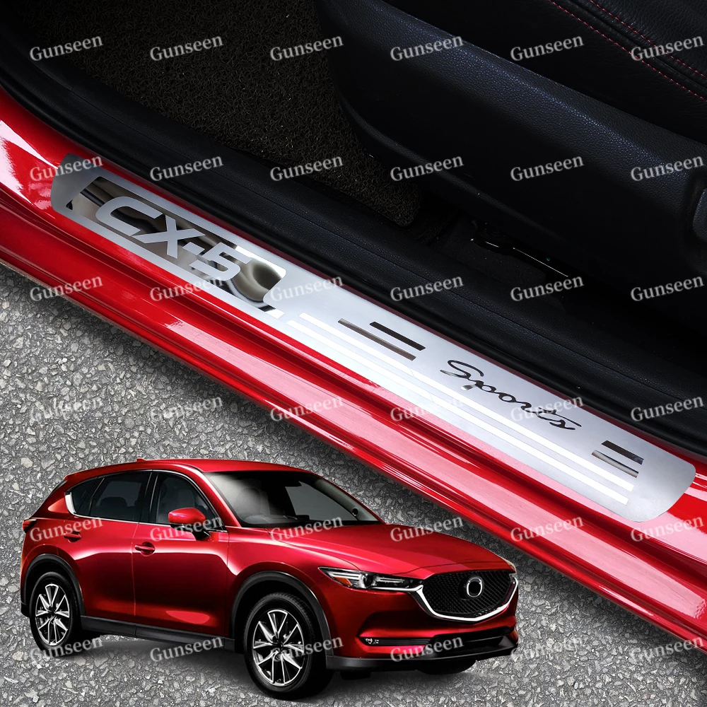 Для Mazda аксессуары CX5 защита порога автомобильной двери Накладка на педаль