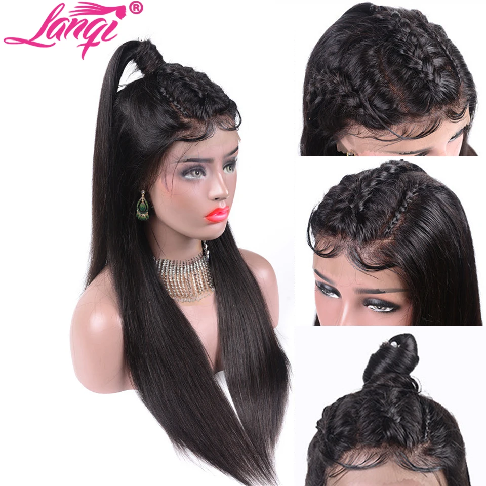 hd lace wig straight 13x4 lace front wig transparent brazilian short lace front human hair wigs for women Non-Remy 150% Density