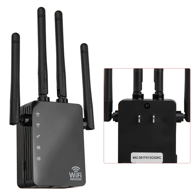 1200 Мбит/с беспроводной WiFi удлинитель сигнала 5 8G двухдиапазонный домашний