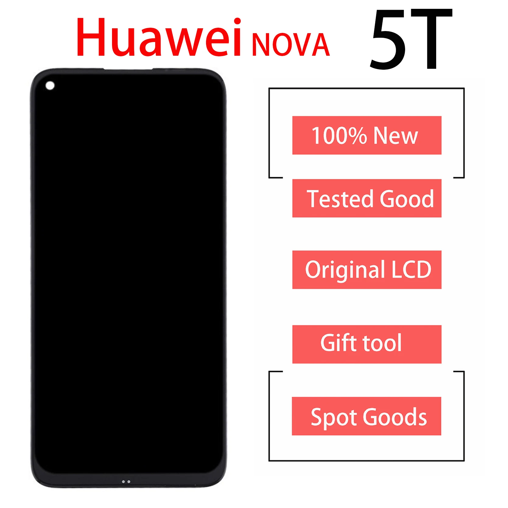

For Honor 20 LCD For Nova 5T Glass Touch Panel Sensor For Huawei Honor 20 Display Screen YAL-AL00 YAL-L21 With Frame