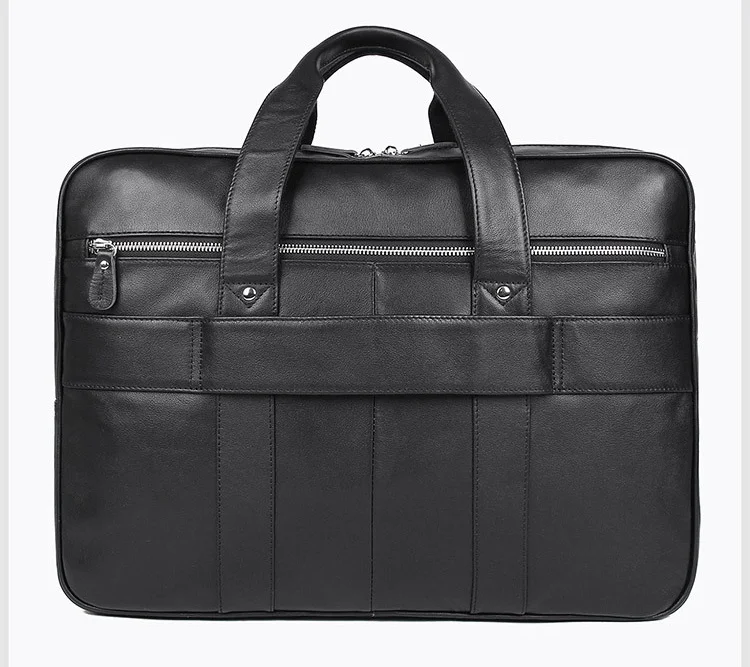 MAHEU черный мужской строгий деловой мешок на случай 17 дюймов ПК ноутбук портфель на ремне 100% Natrual воловья кожа мужская сумка