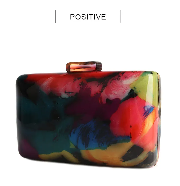 Colorful Acrylic Clutch Bag Female Evening Bags