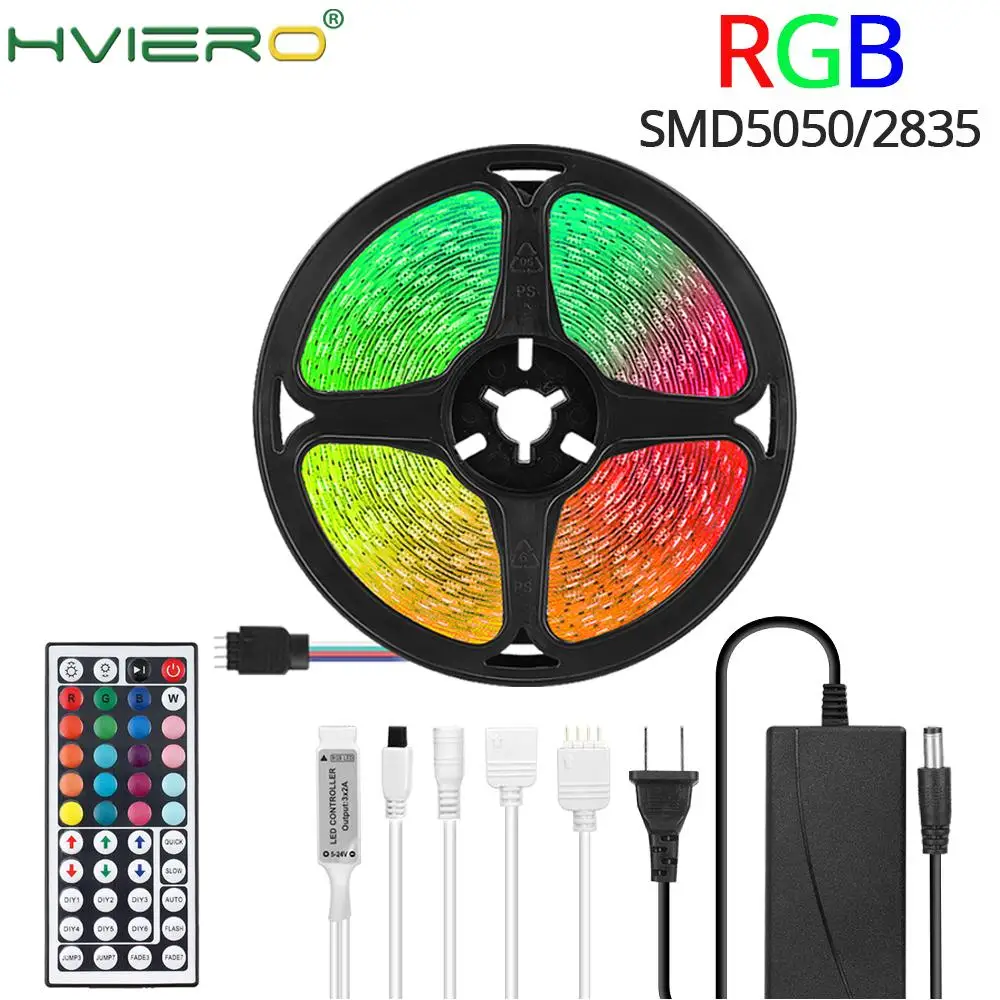 Светодиодная лента светодиодные ленты SMD 5050 2835 RGB Диодная DC 12 В 10 м 5 гибкая для