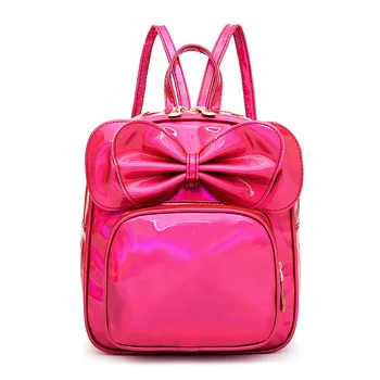 

Fashion Ladies Girls Bownet Backpack School Bag PU Leather Mini Rucksack Handbag Shoulder Bag Travel Bag