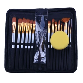 

High Quanlity-Art Paint Brushes Set for for Watercolor Acrylic Oil 15 Different Sizes for Artists Adults & Kids