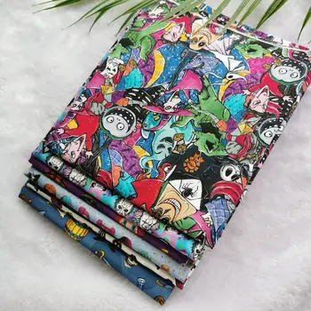 

100% cotton fabric tissus DIY patchwork cloth,handmade textile cartoon print tissue for baby clothes bedding DIY sewing material