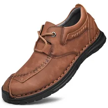 

New Styles Men's Casual Shoes High Quality Leather Shoes Boots Breathable Loafers Moccasins Male Driving Shoe Soft Walking Shoes