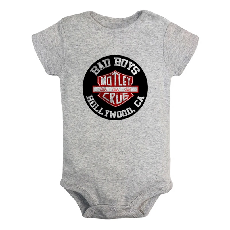 JcBaby1387GD Бордовая 5 рок-группа Ozzy osborn Motley Crue/комплекты для новорожденных мальчиков и девочек спортивный костюм с принтом, боди для младенцев хлопковые комплекты - Цвет: JcBaby1387GD